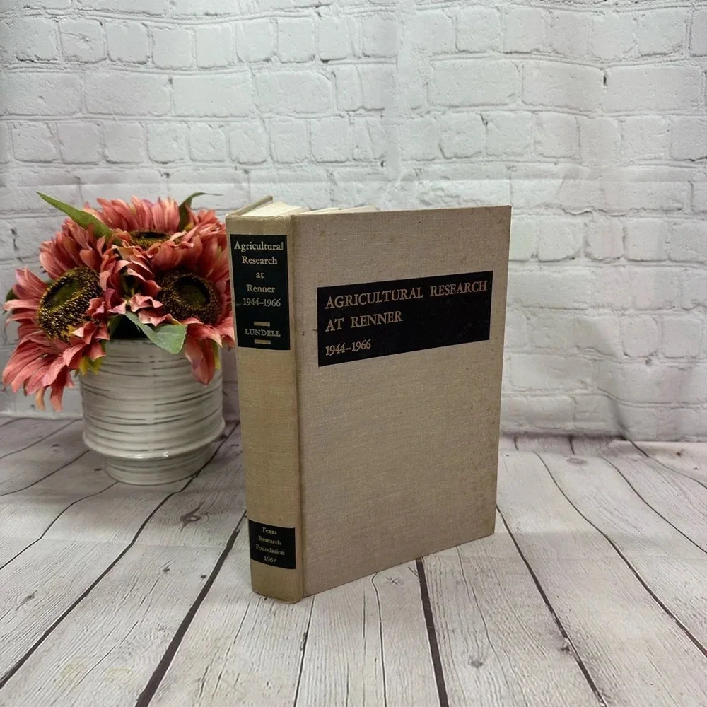 vintage agricultural research at renner 1944-1966 textbook 1967 second printing